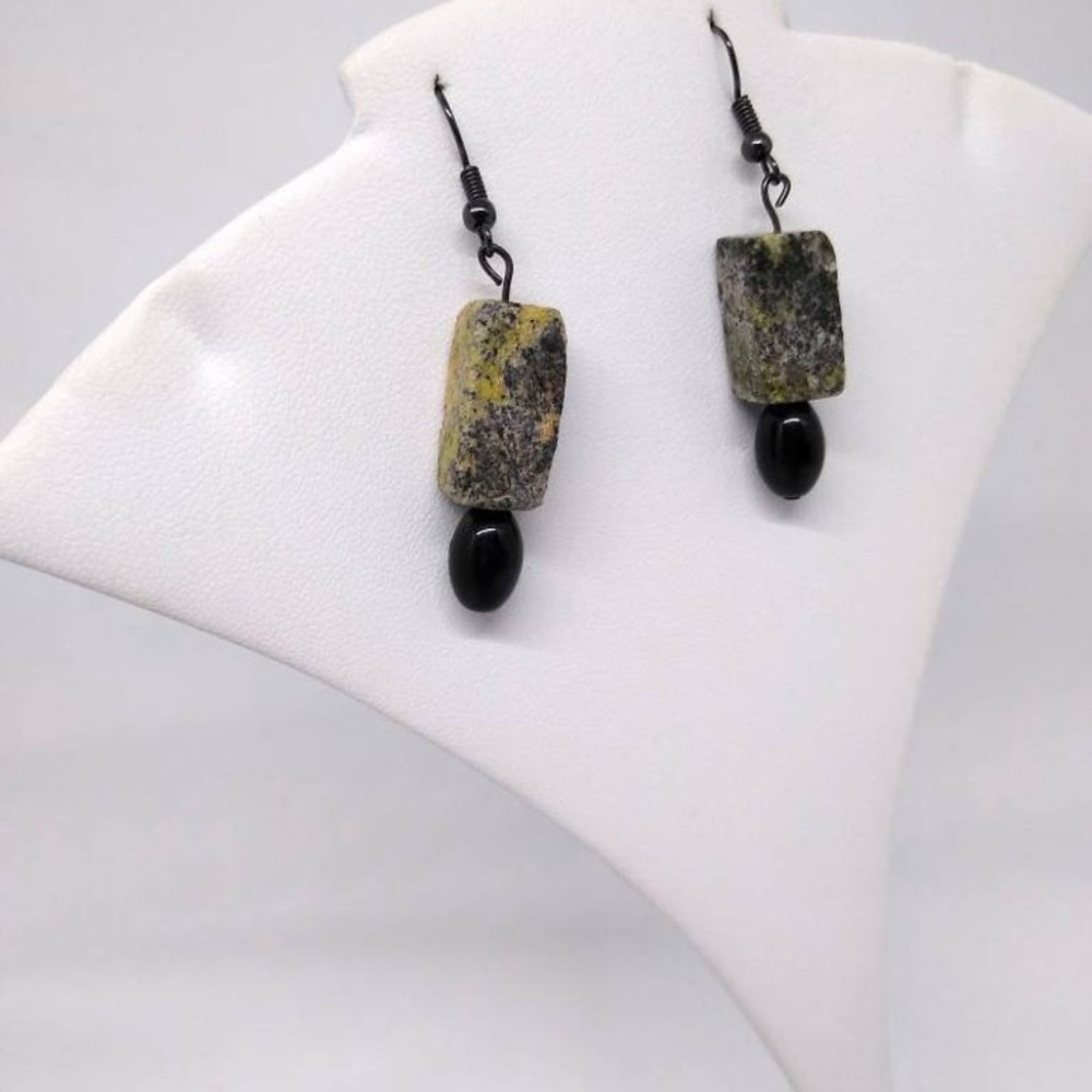 Yellow turquoise Earrings